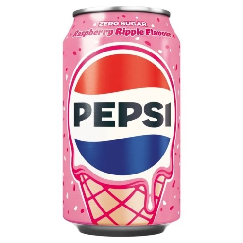 PEPSI ZERO SUGAR RASPBERRY RIPPLE 330ML